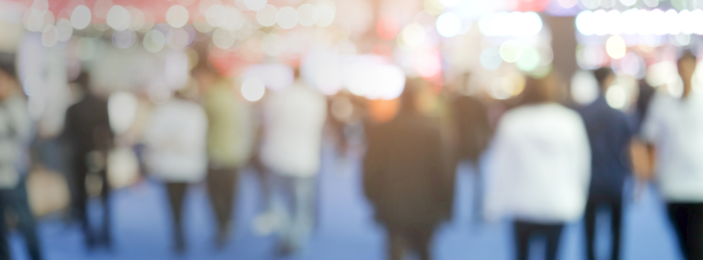 job fair blurred